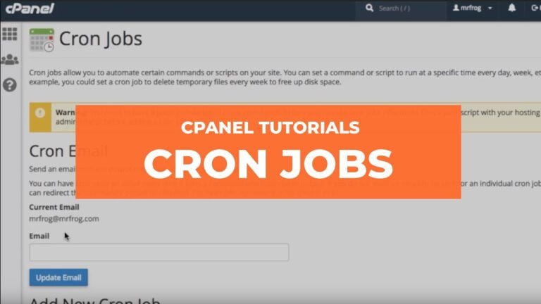 How To Configure a Cron Job | cPanel Blog