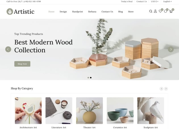 Artistic - Art & Craft Store Shopify Responsive Theme