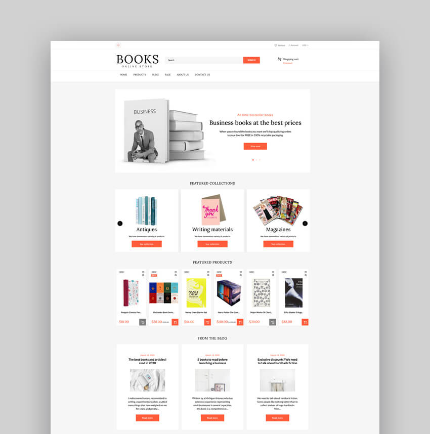 Shopify Books Online Store Template