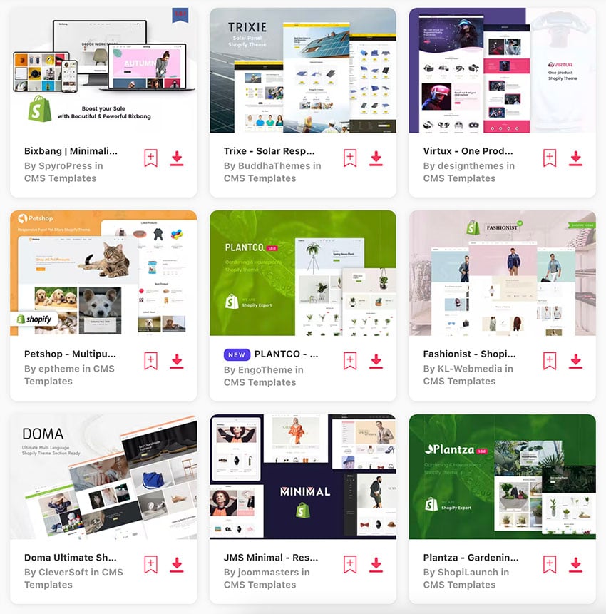 eCommerce Shopify Templates on Envato Elements