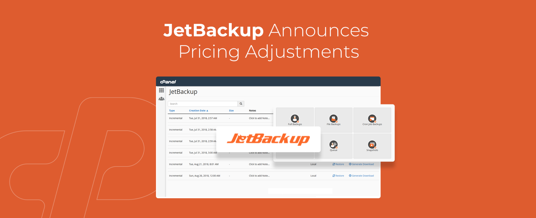 JetApps Announces Price Increase For JetBackup Licenses | CPanel Blog ...