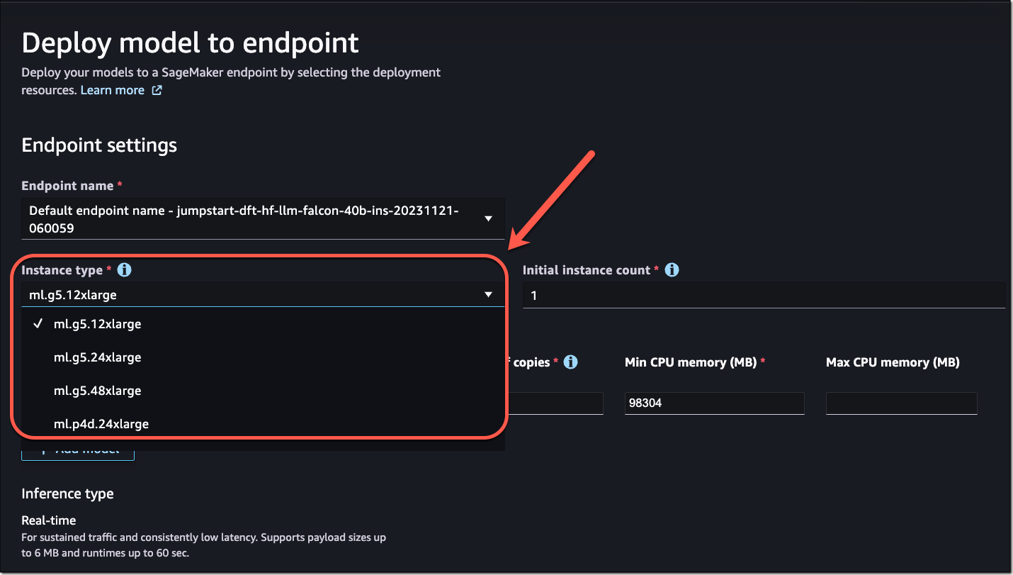 Model deployment experience in SageMaker Studio