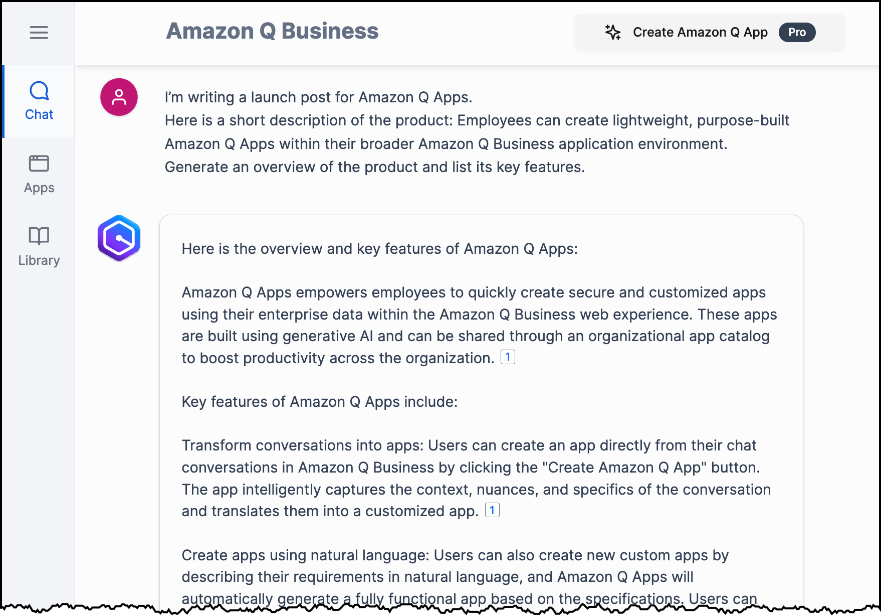 Amazon Q Business Chat