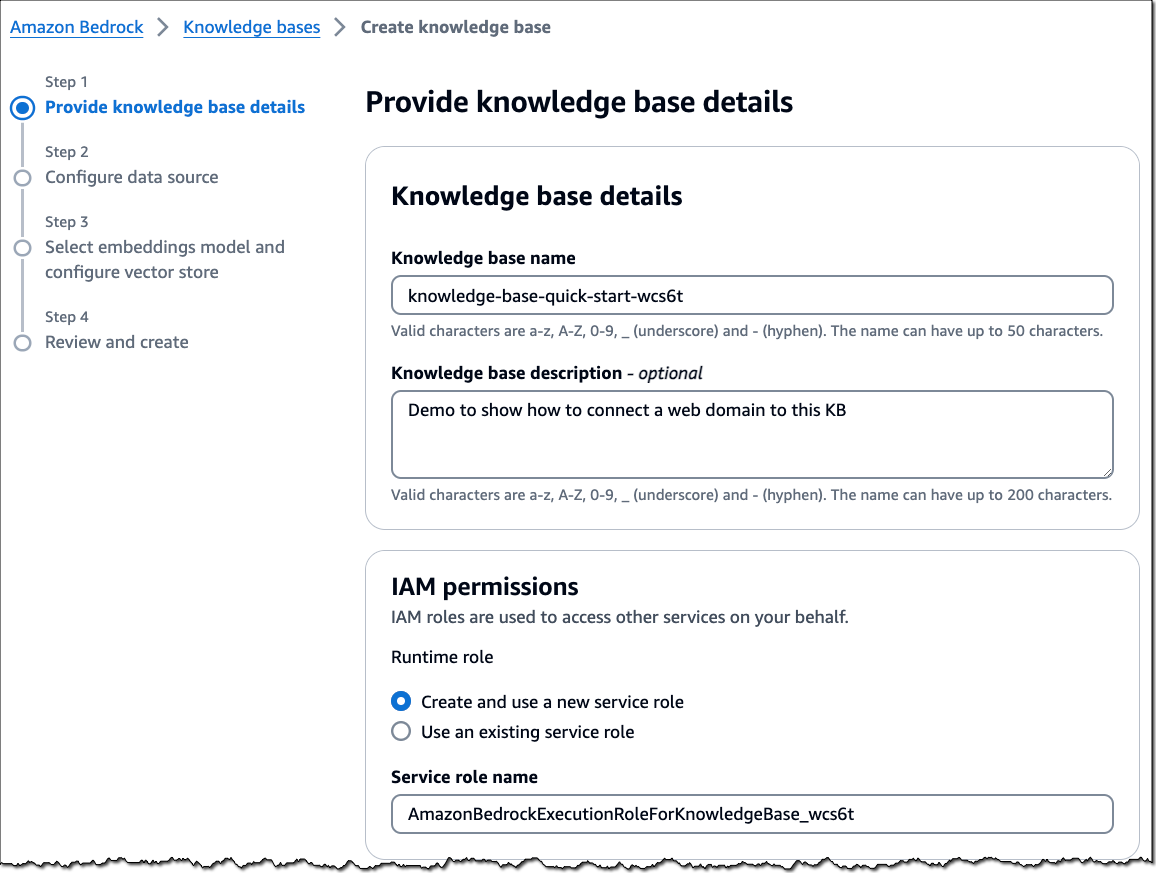 Create knowledge base