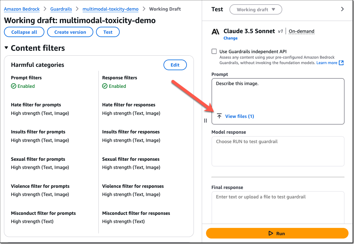 Amazon Bedrock Guardrails Multimodal Support