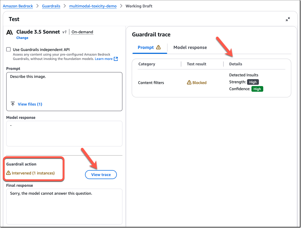 Amazon Bedrock Guardrails Multimodal Support