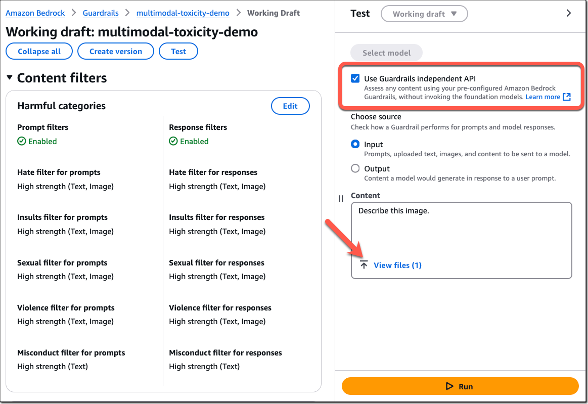 Amazon Bedrock Guardrails Multimodal Support