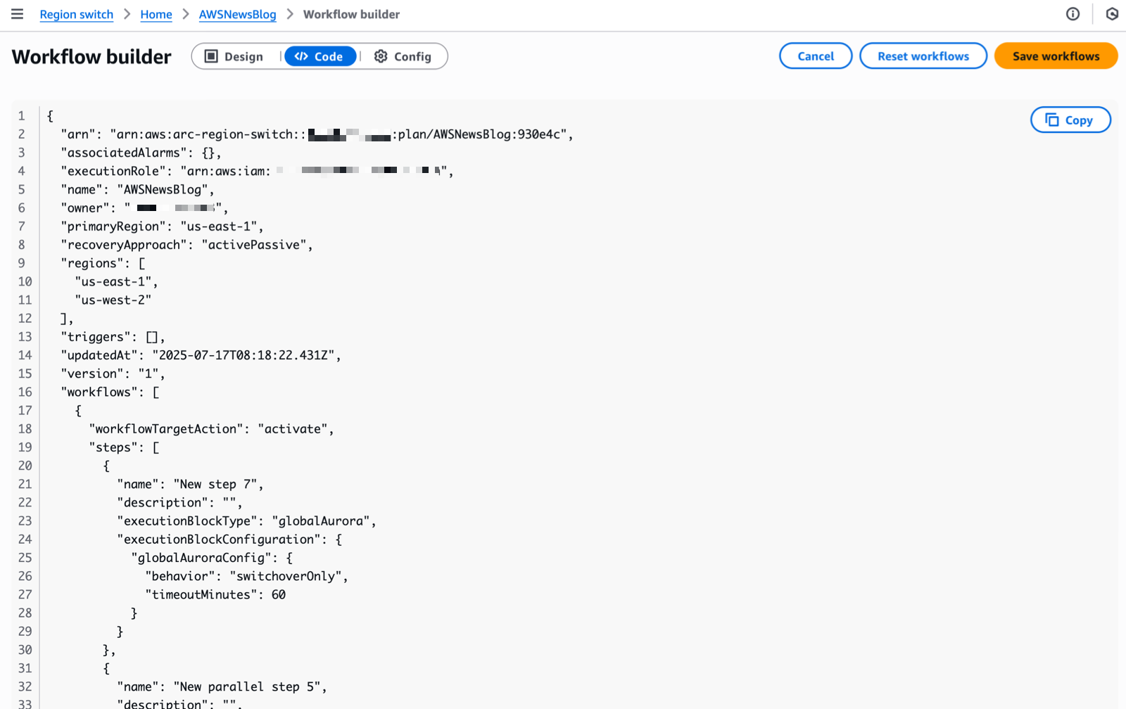 ARC - define workflows as code