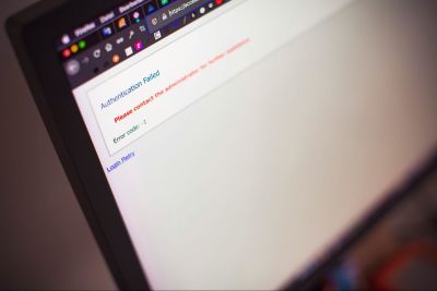 Authentication failed’ error message