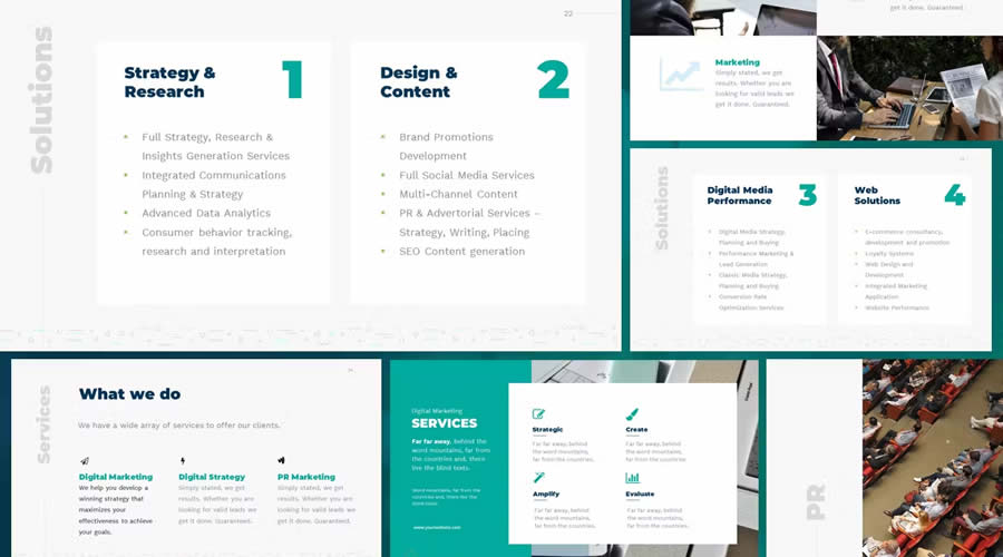 Digital Marketing Agency PowerPoint business presentation template