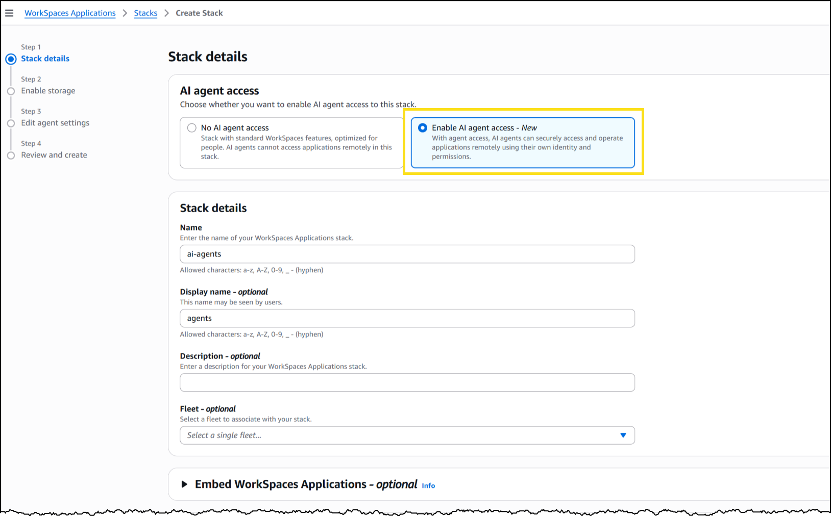 Workspaces Screenshot