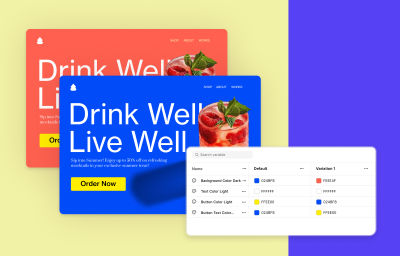 Interface displaying CSS variables used for colors, fonts, and spacing in Kirki.