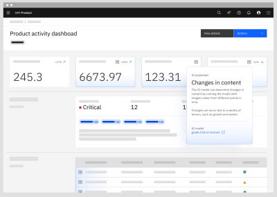 Carbon AI Label usage variants showing inline icon and explainability panel options
