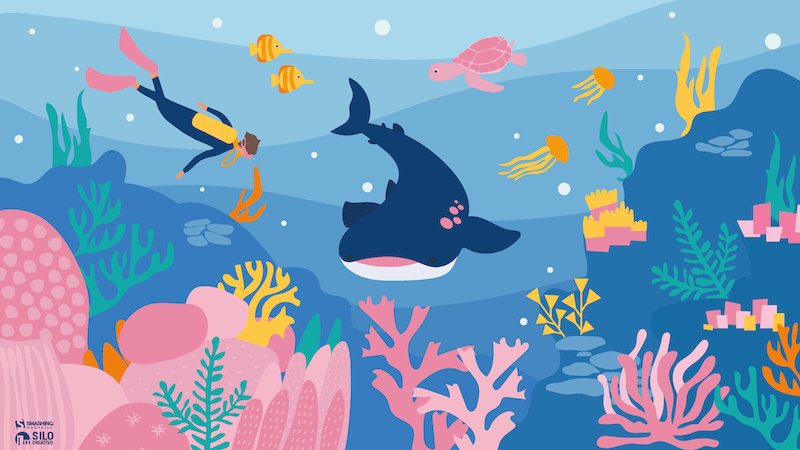 Diving Among Corals